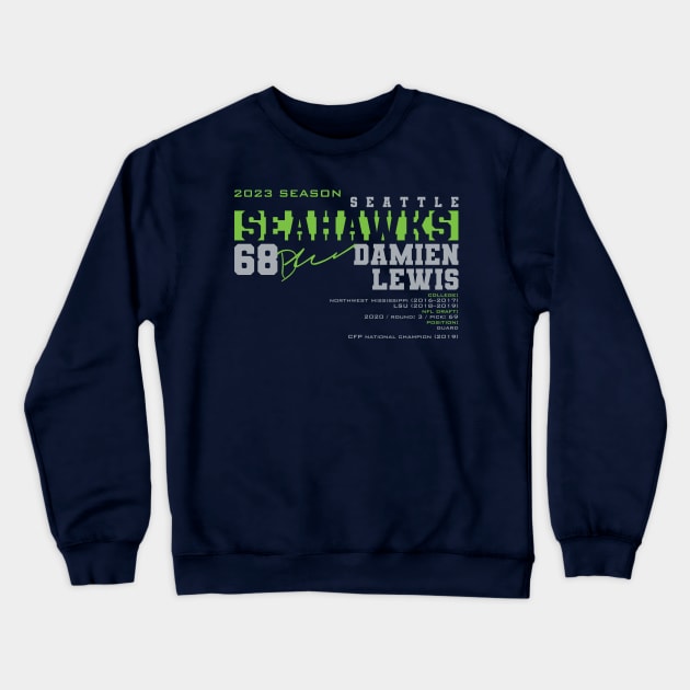 Lewis - Seattle - 2023 Crewneck Sweatshirt by Nagorniak